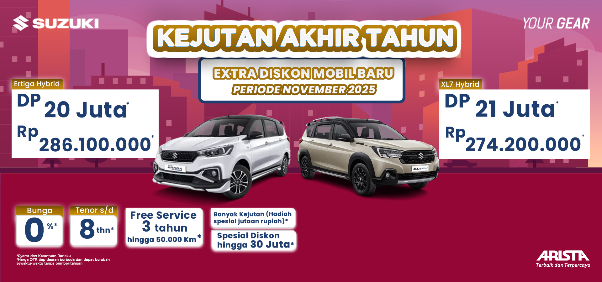 Iklan Tj Pinang XL7 Ertiga November 2025 Website